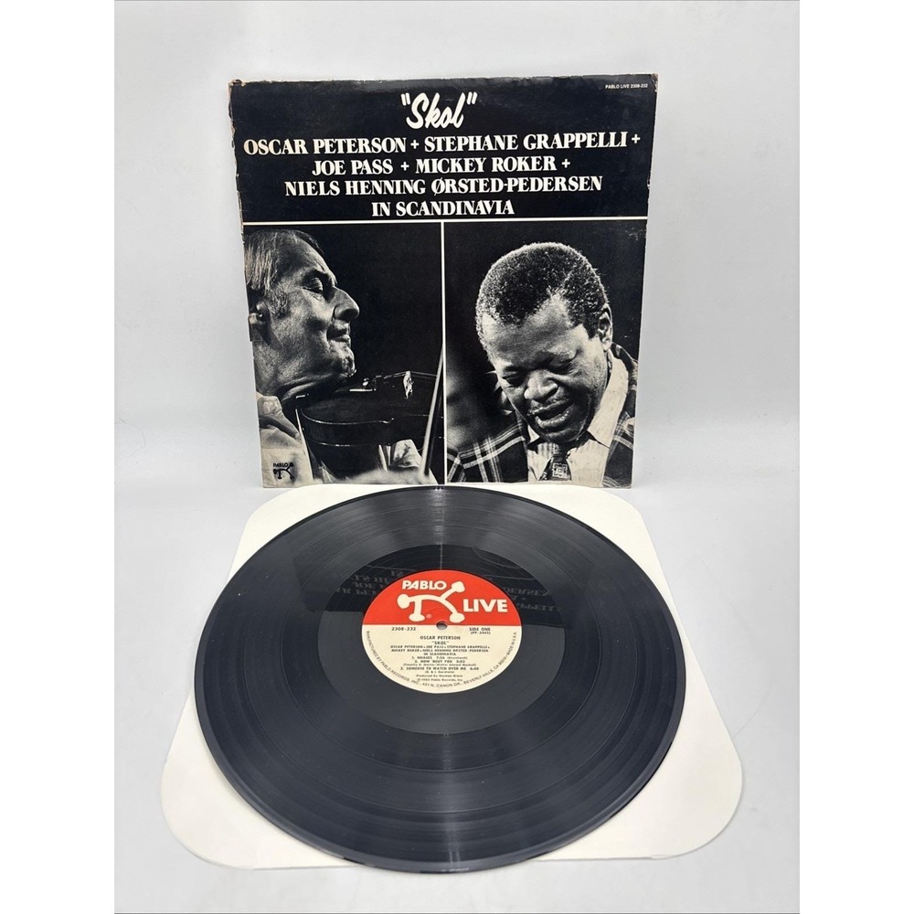 Oscar Peterson Skol Live in Scandinavia LP Pablo Live 2308-232 VG+